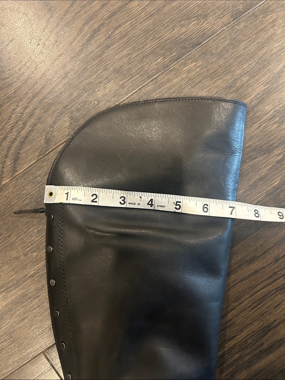 Franco Sarto Black Leather Ankle Boots with Brown Sole - Picture 8 of 8